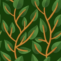 Falling Tropical Leaves - Natural tapeta