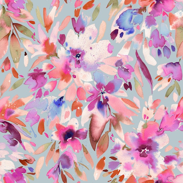 Tropical Vivid Floral Burst