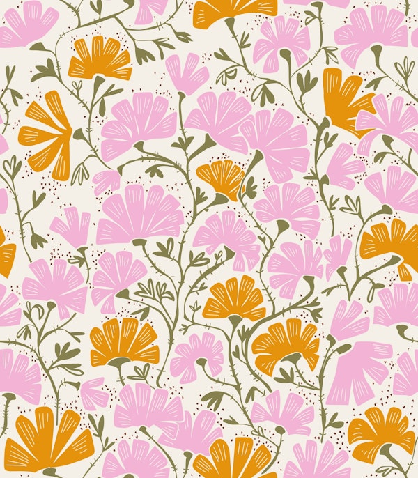 Floral statement climbing flowers