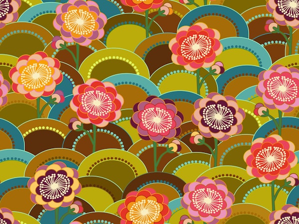 Floral statement 70s flowers buttercup