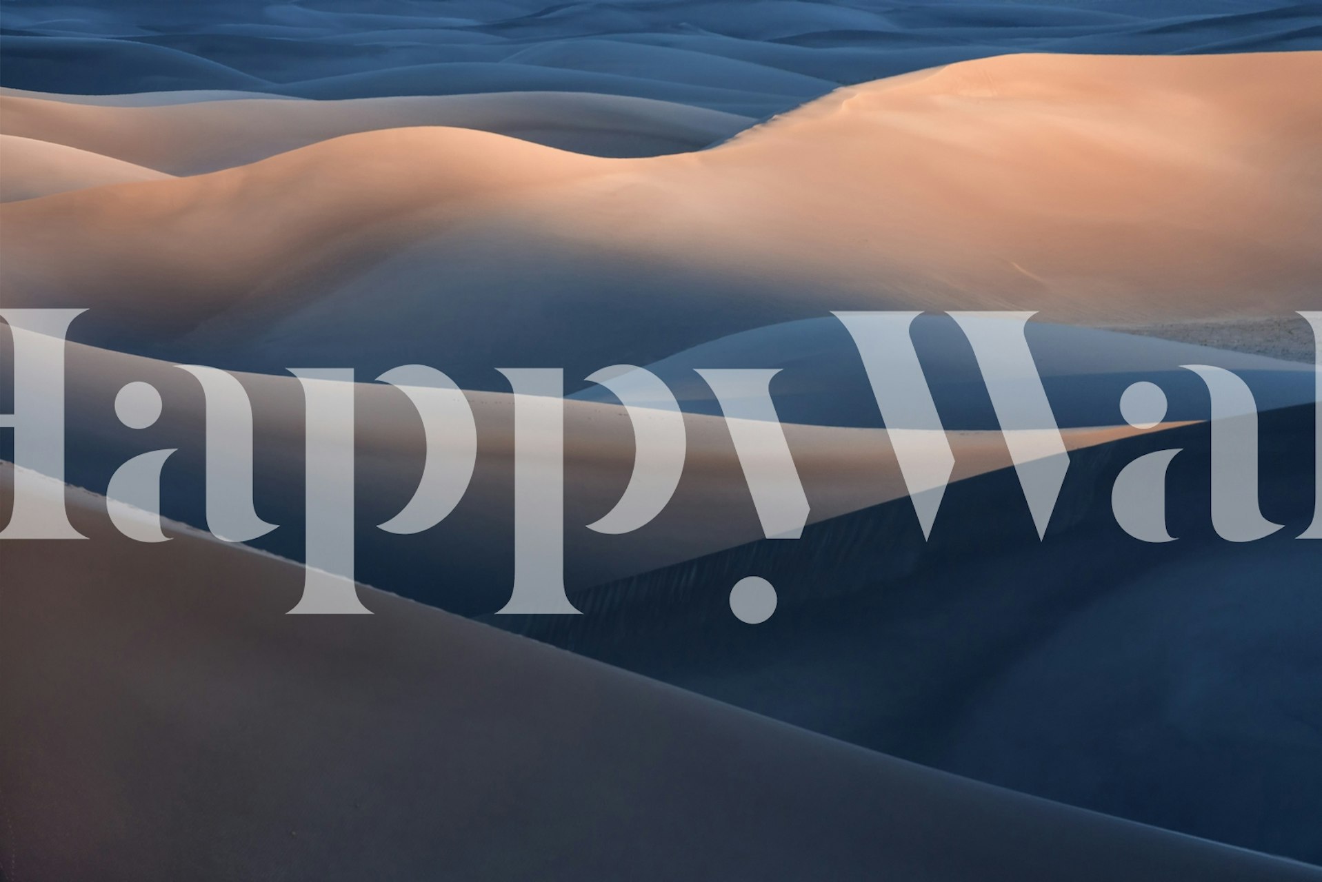 Range of Colors behang getoond in een kamer