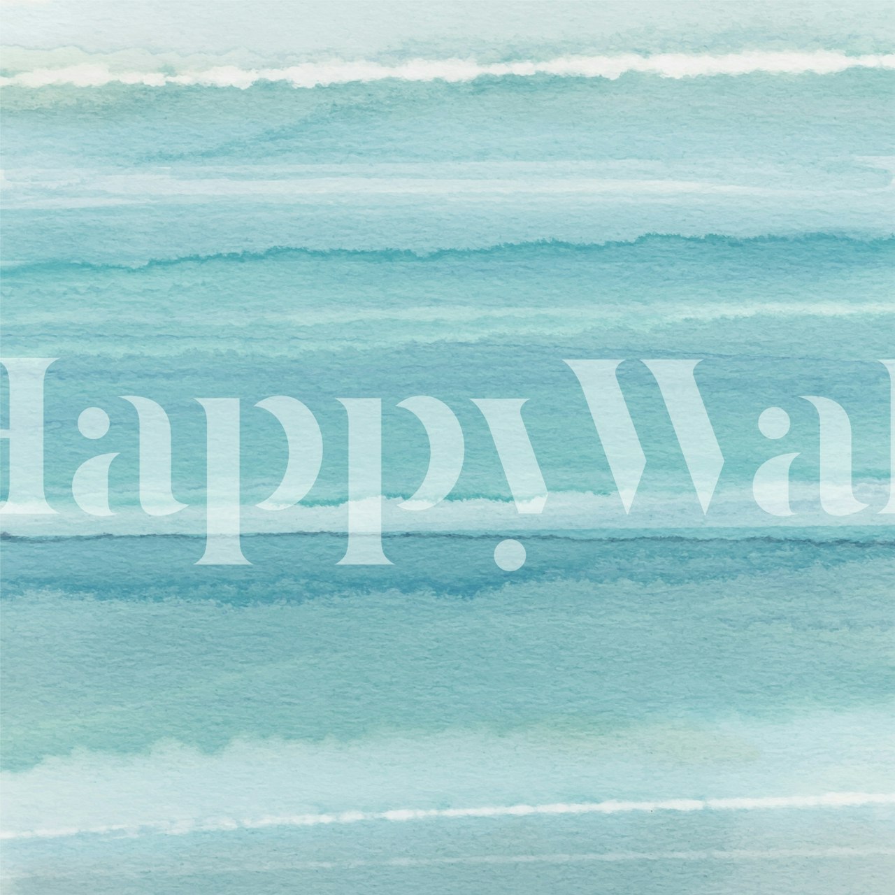 Σχεδίαση ταπετσαρίας Aqua Pastel Minimalism σε ένα δωμάτιο