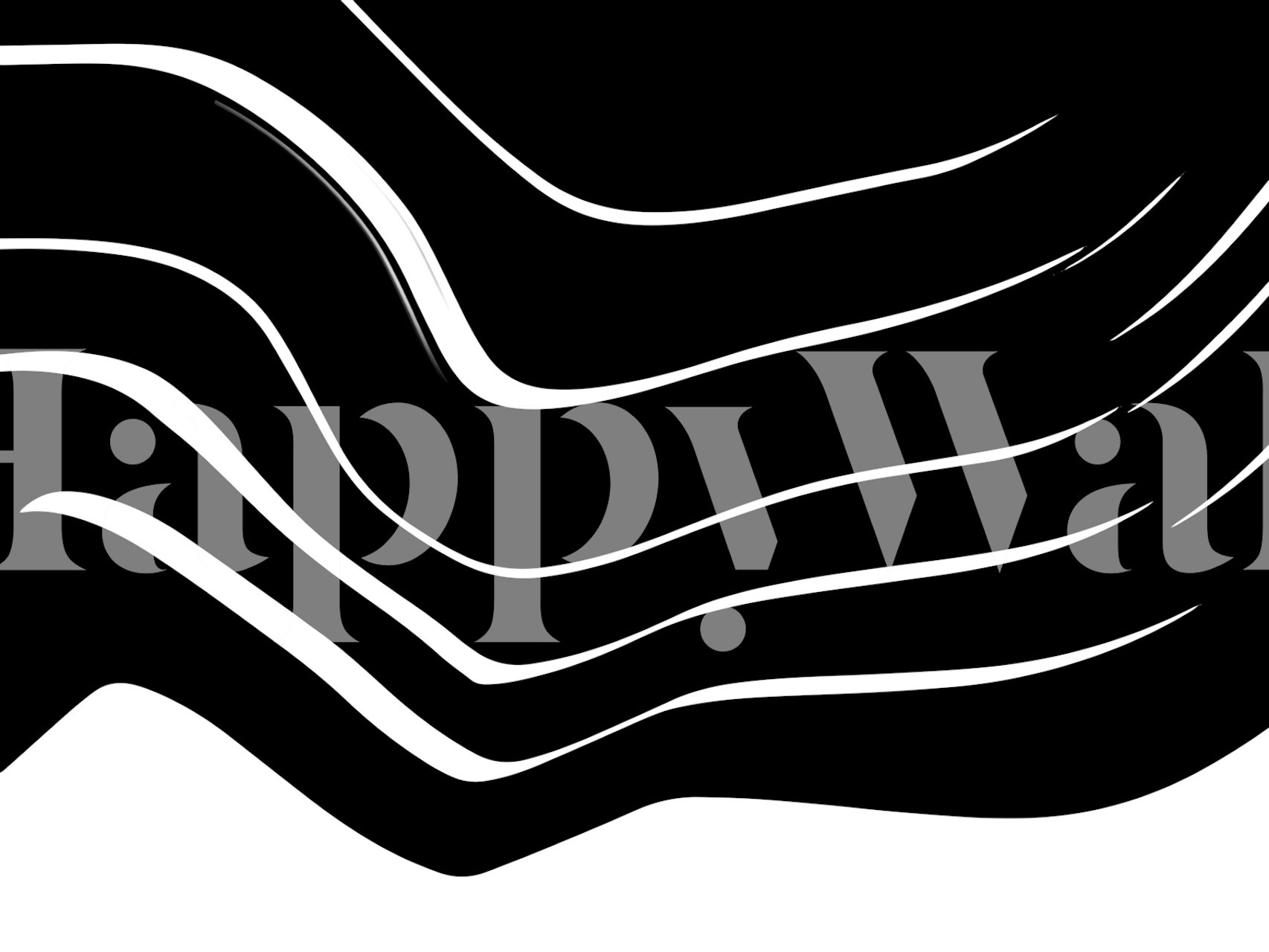 Sort og hvid minimalisme tapetdesign