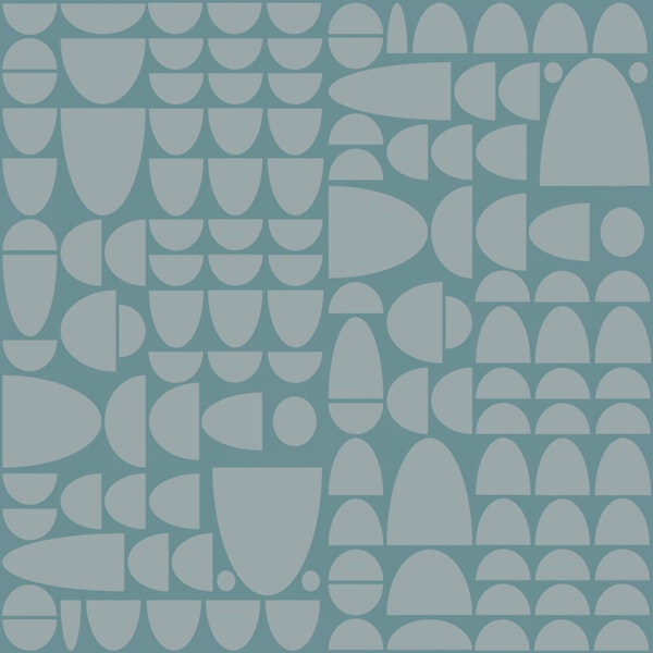 Teal Blue Bauhaus