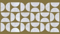 Bauhaus Circle Cutouts carta da parati