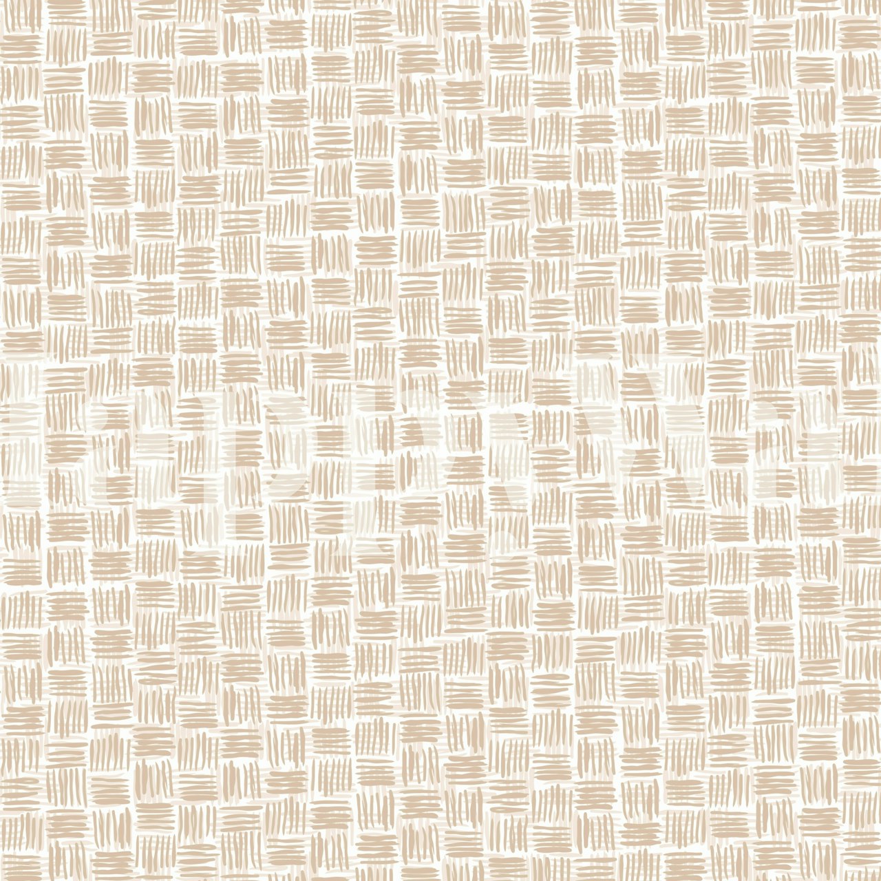 Lattice Lines Soft Chamois wallpaper in a room