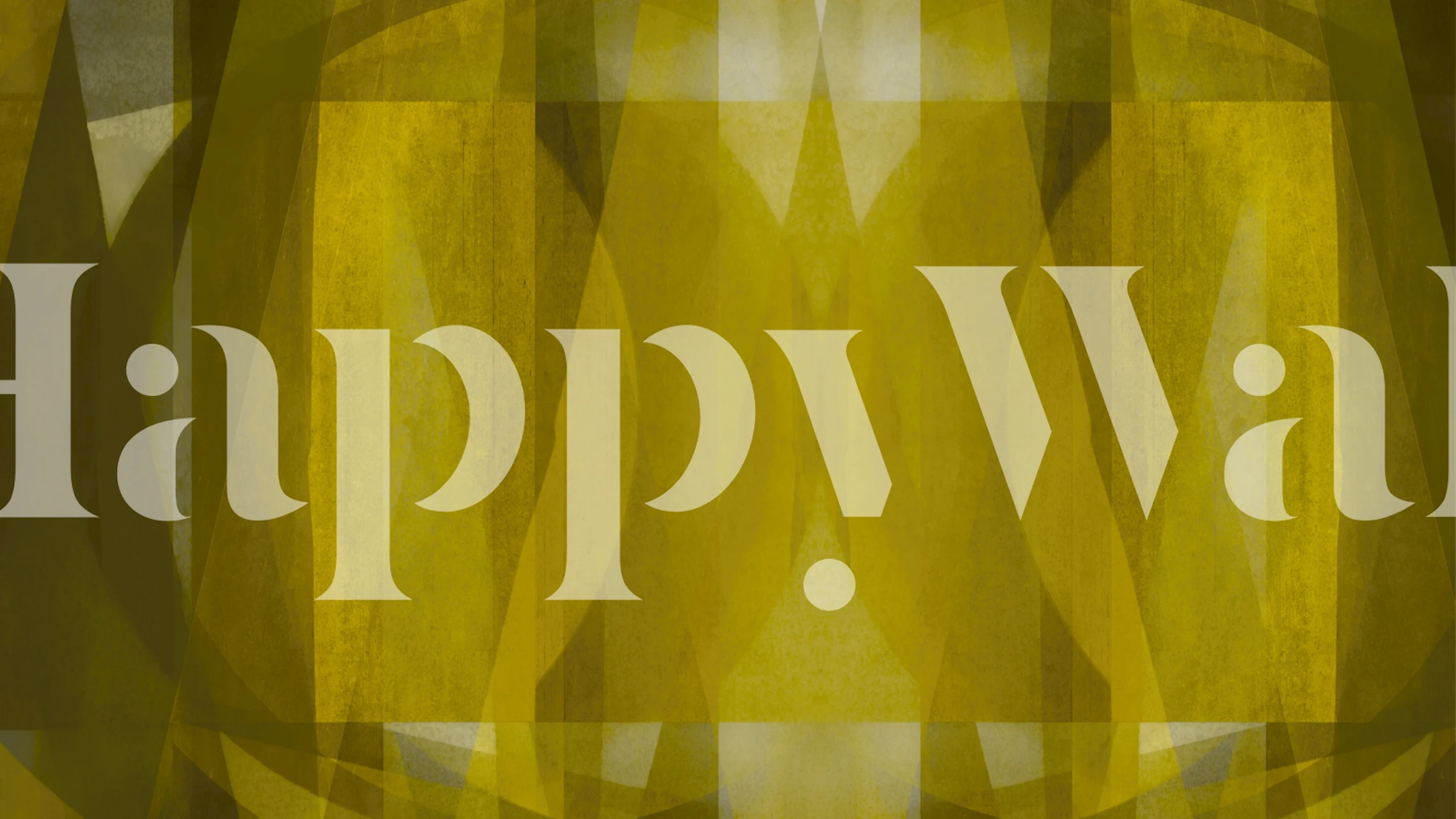 Green Layered Bauhaus Mosaic behang in een kamer