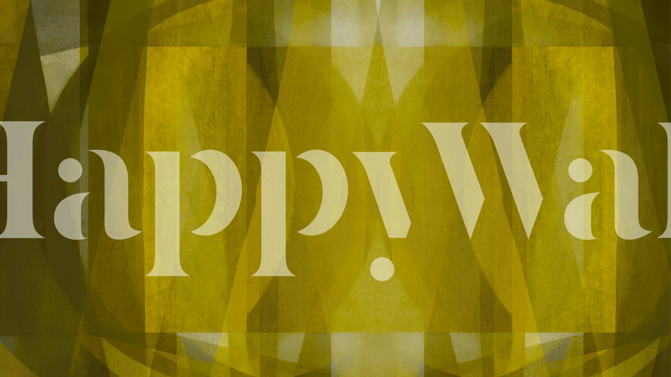 Papel pintado Green Layered Bauhaus Mosaic en una habitación