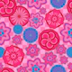 Kabuki Japanese Medallion Floral Cherry Red