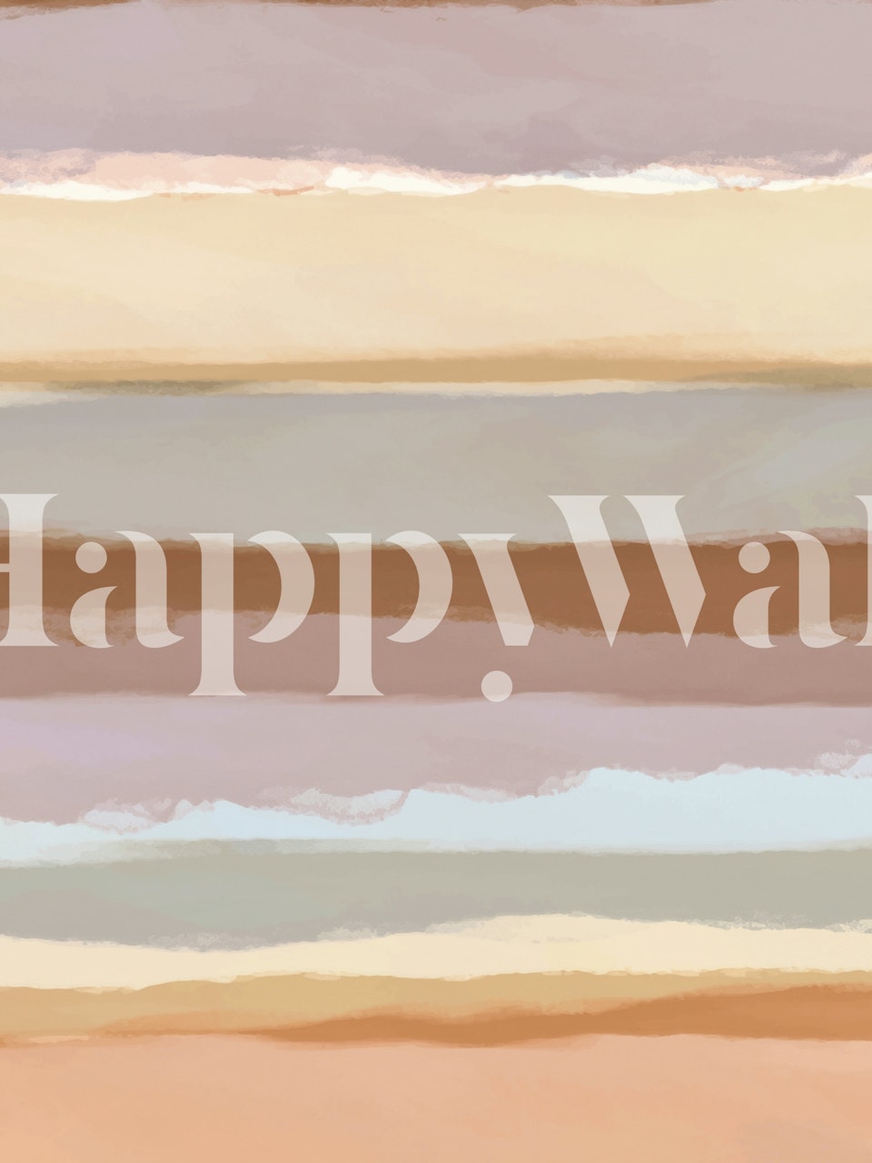 Pásková tapeta Terracotta Pastels v místnosti