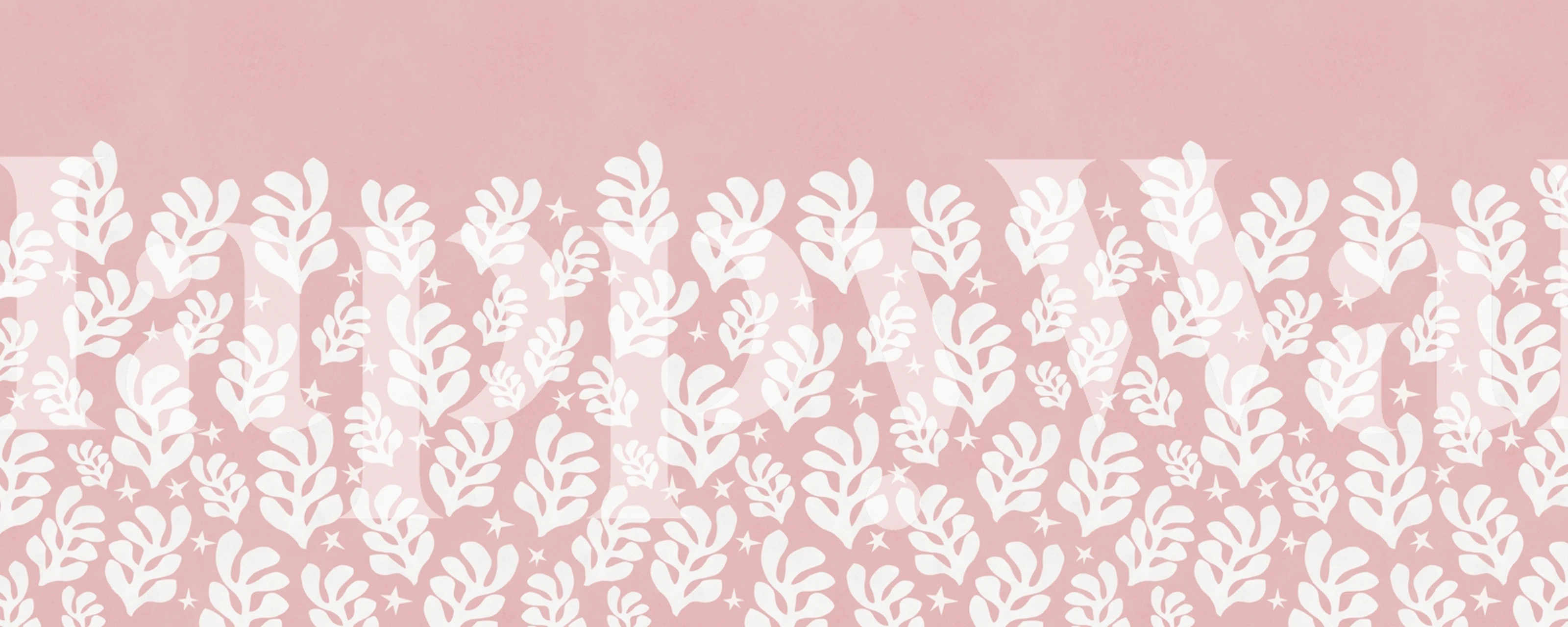 Floral Matisse pattern wallpaper in a room