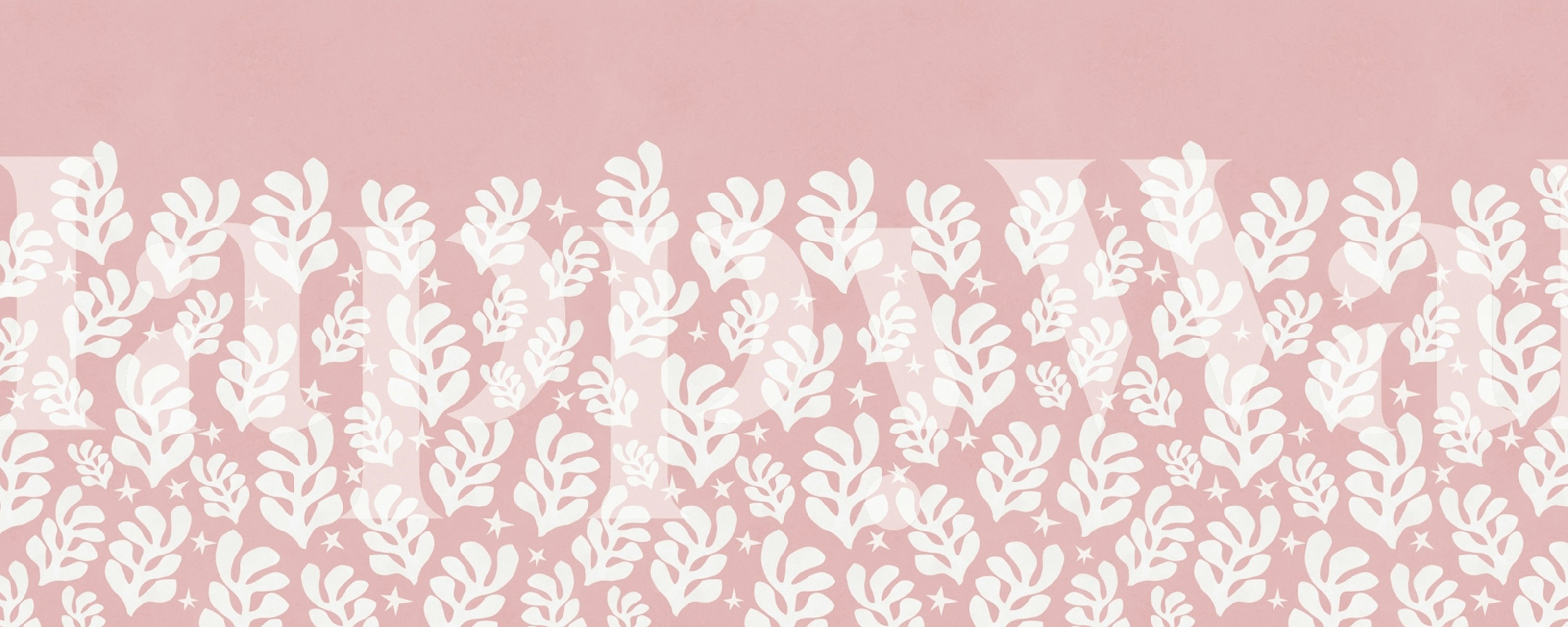 Floral Matisse pattern wallpaper in a room