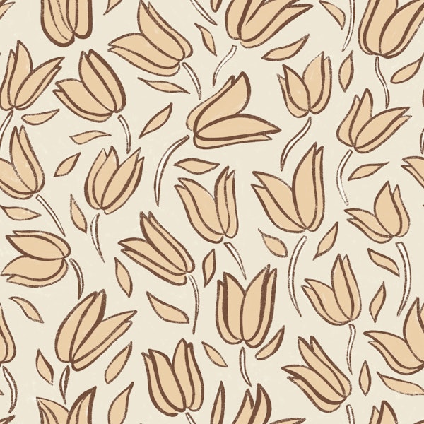 Sun-Kissed Blooms - Block Print Charm