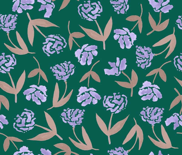 Midnight Bloom - Funky Floral Elegance