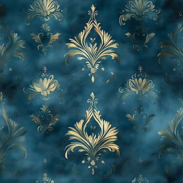 Vintage Gold Medallion Design