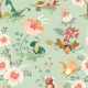 Tiny dinosaurs gardening (large scale)