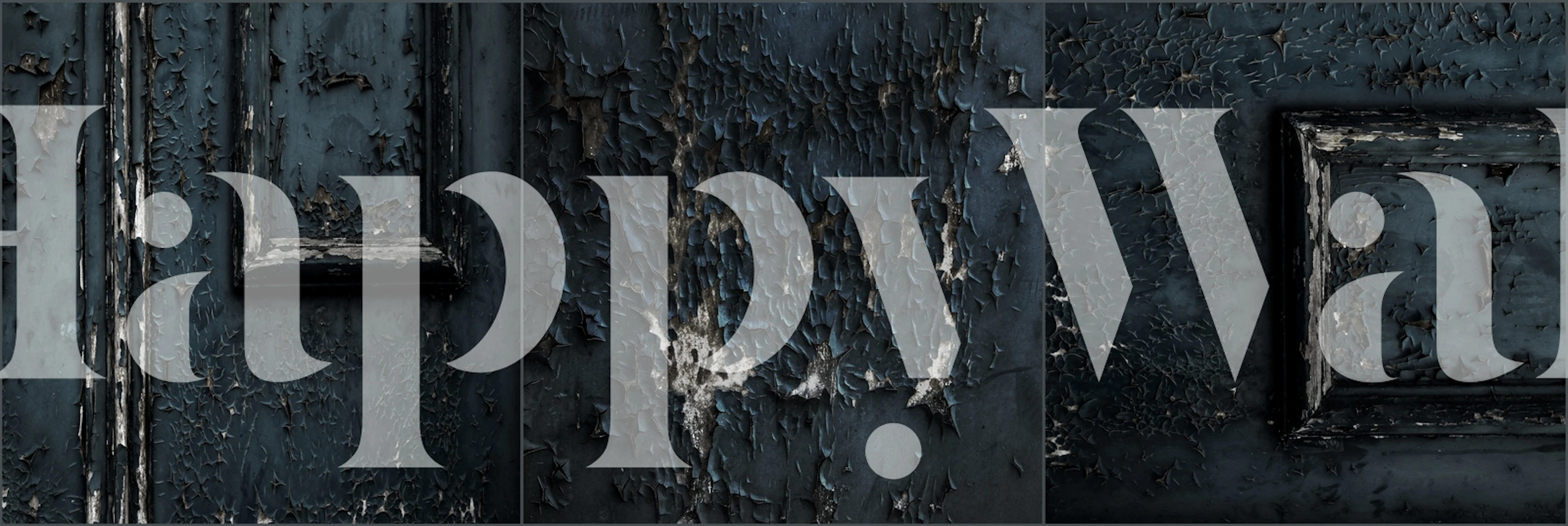 Decrepit wallpaper texture in a room