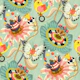 Playful floral circus (large scale)