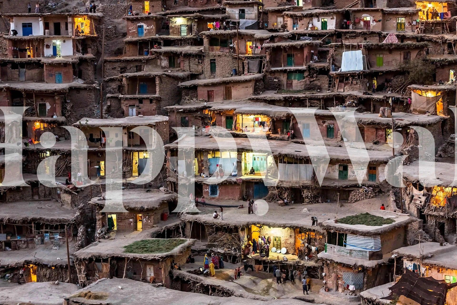 Wallpaper design featuring a romantic setting