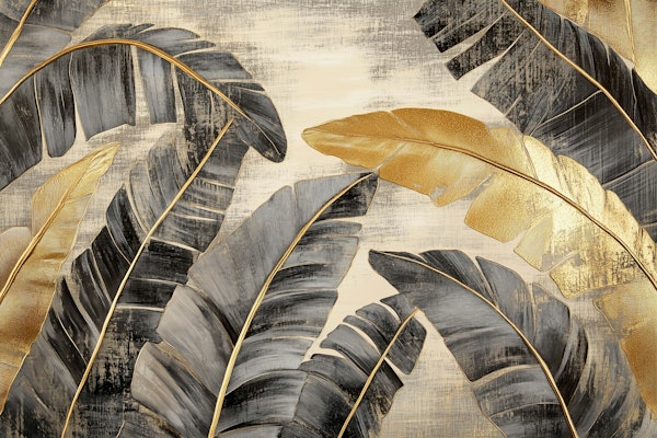 Golden Tropical Leaves