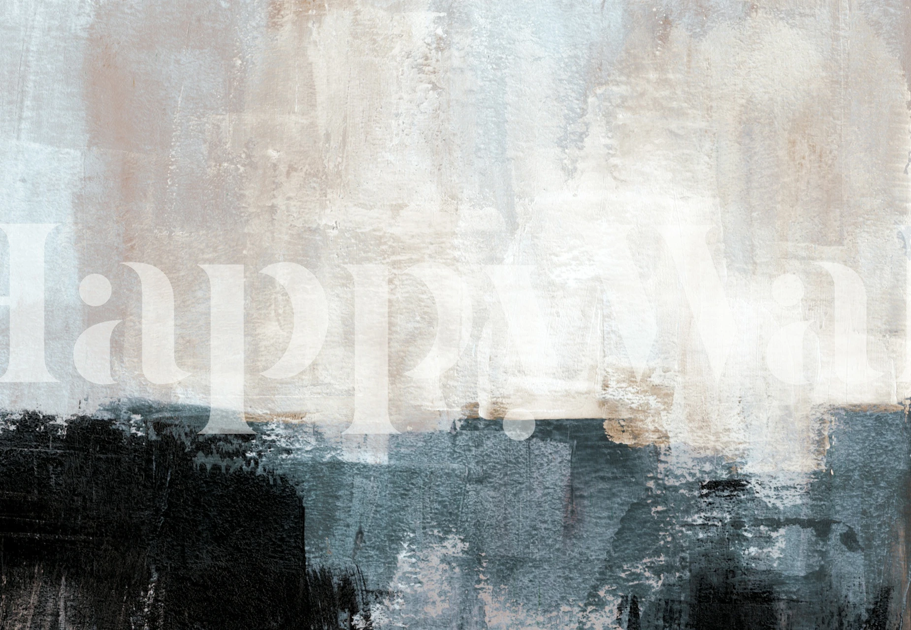 Modern earthy canvas art wallpaper in a room