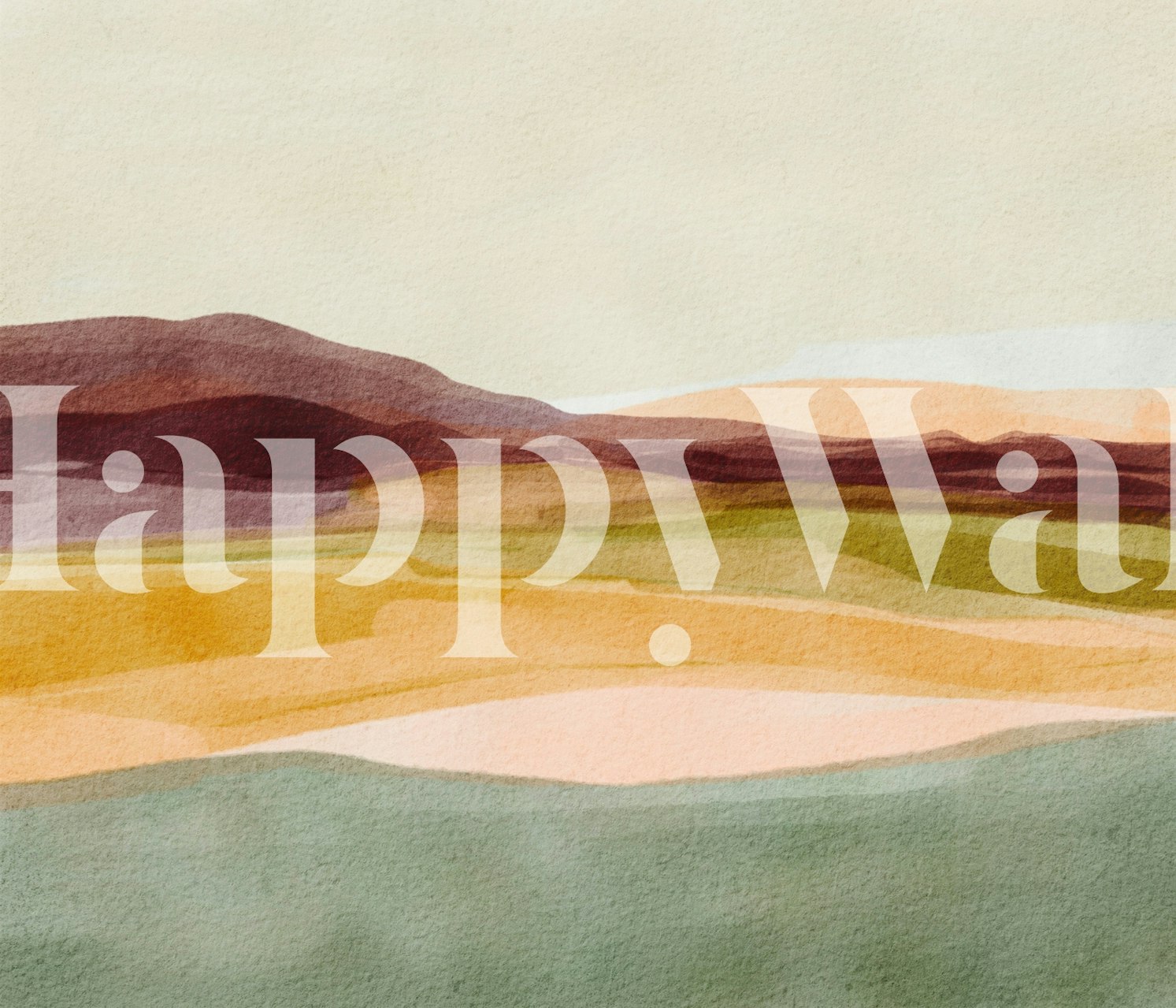 Sunset Desert Hues tapetti huoneessa