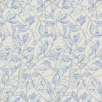 Elegant Blue Leaves papiers peint