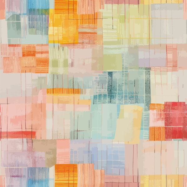 Colorful Block Art Elements