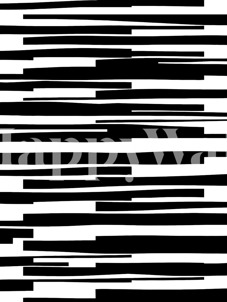 Black and white minimalism wallpaper in a room