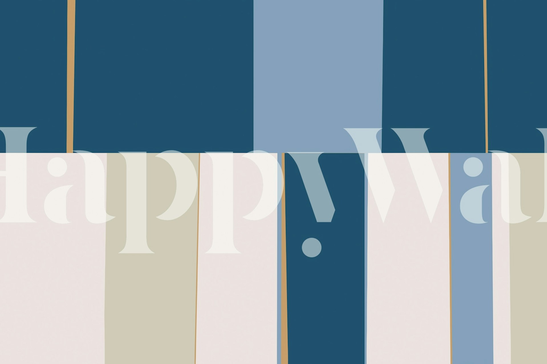 Mosaic Blue H2 tapet i et stylish rum