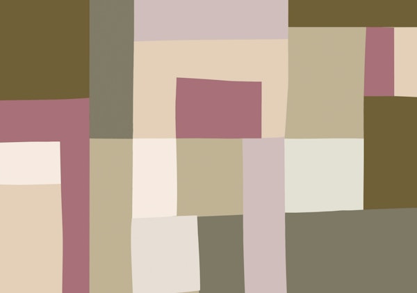 Mosaic | Color Blocking | Olive & Mauve