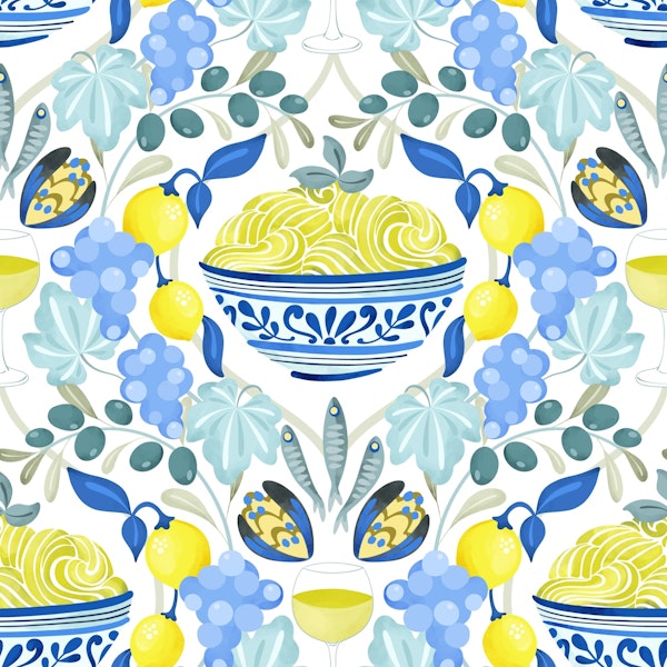 Italian Liguria food (large scale)