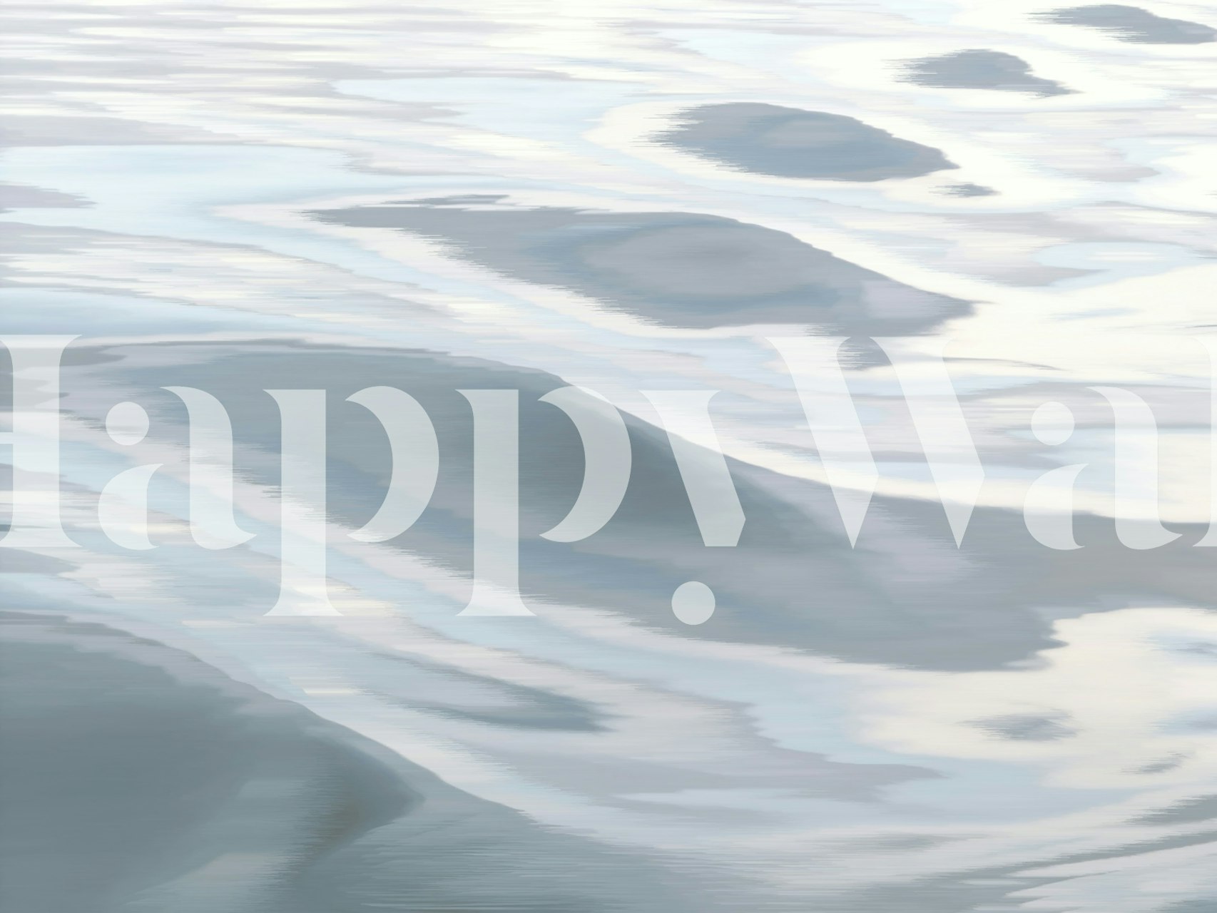 Water abstract wallpaper dans un cadre de pièce