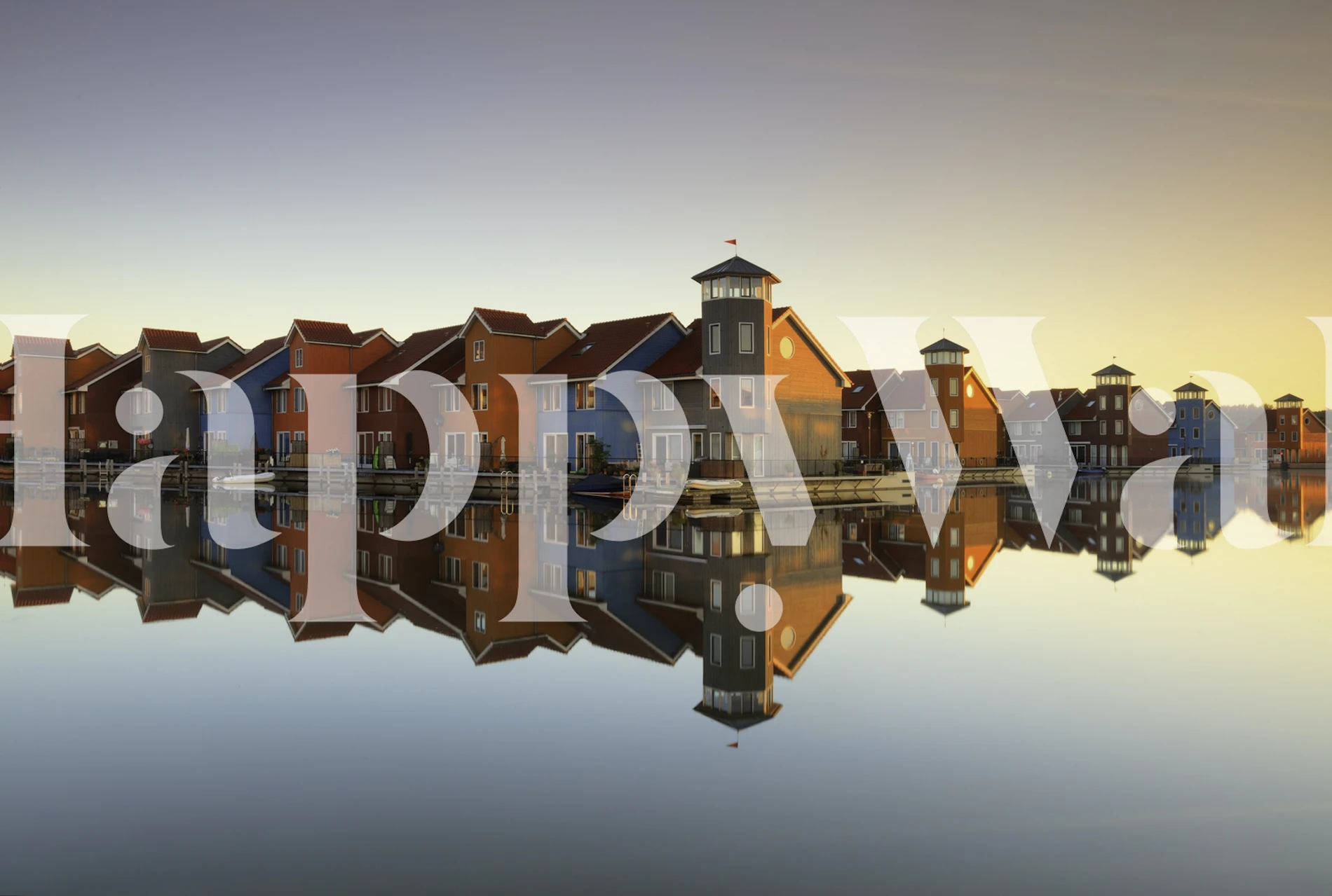 Tapeta Colourful village u sobi