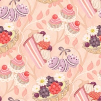 Whimsical sweets tree (medium scale) wallpaper
