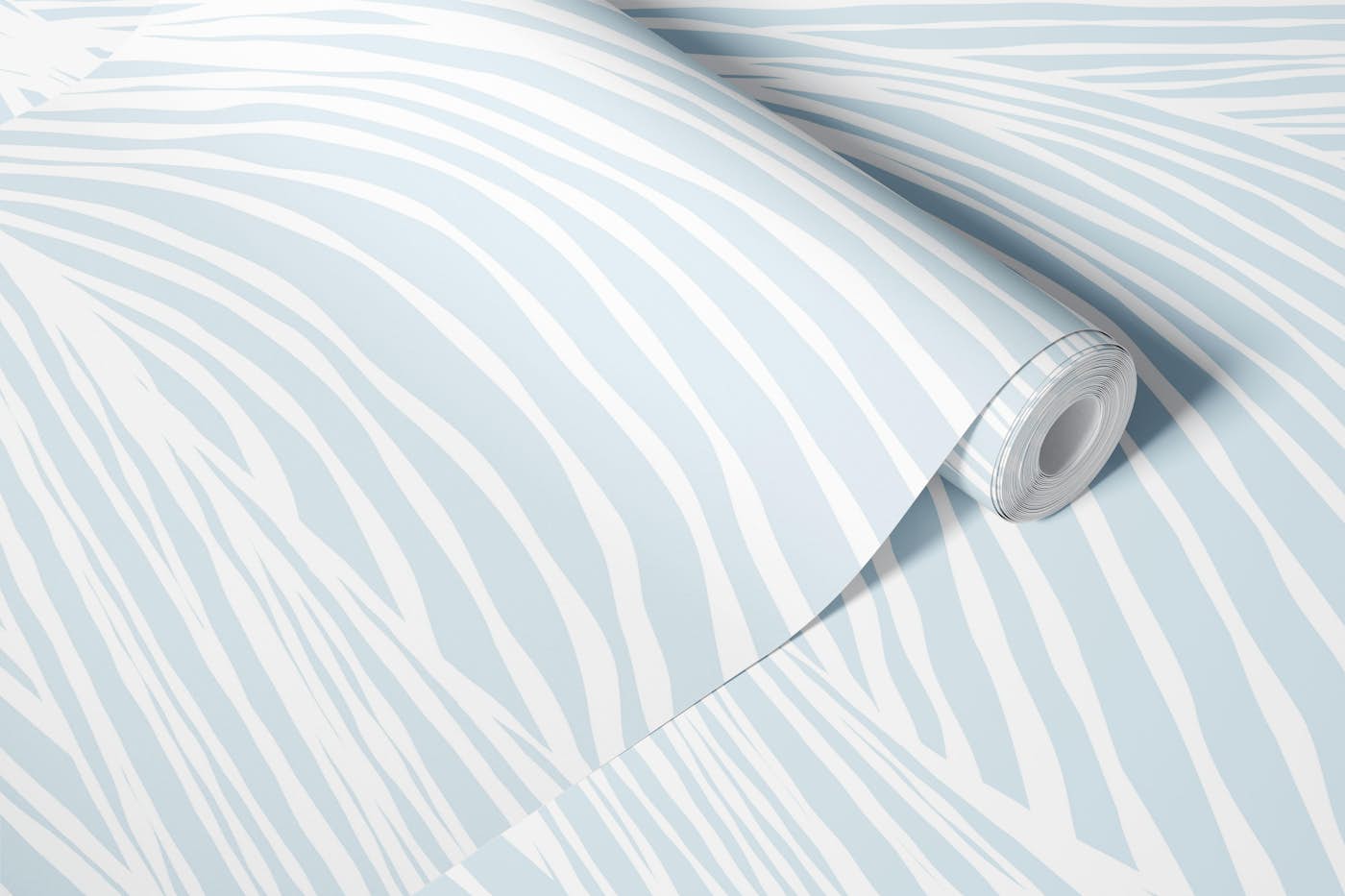 Zen flow • pastel blue wallpaper roll