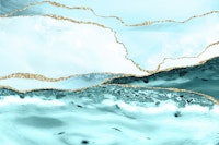 Teal And Silver Marble tapety