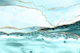 Teal And Silver Marble