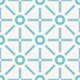 Geometric Sun Beige Turquoise
