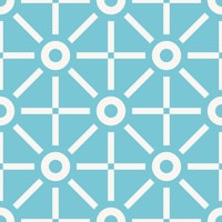 Geometric Sun Turquoise tapete