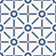Geometric Sun Blue Beige