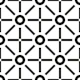 Geometric Sun Black and White