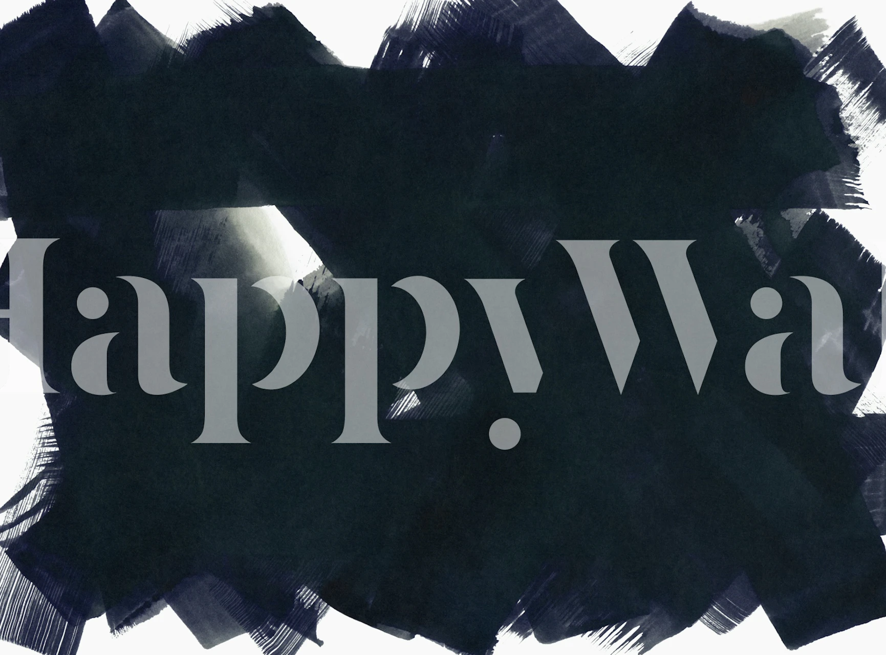 Modern black wallpaper design in a room