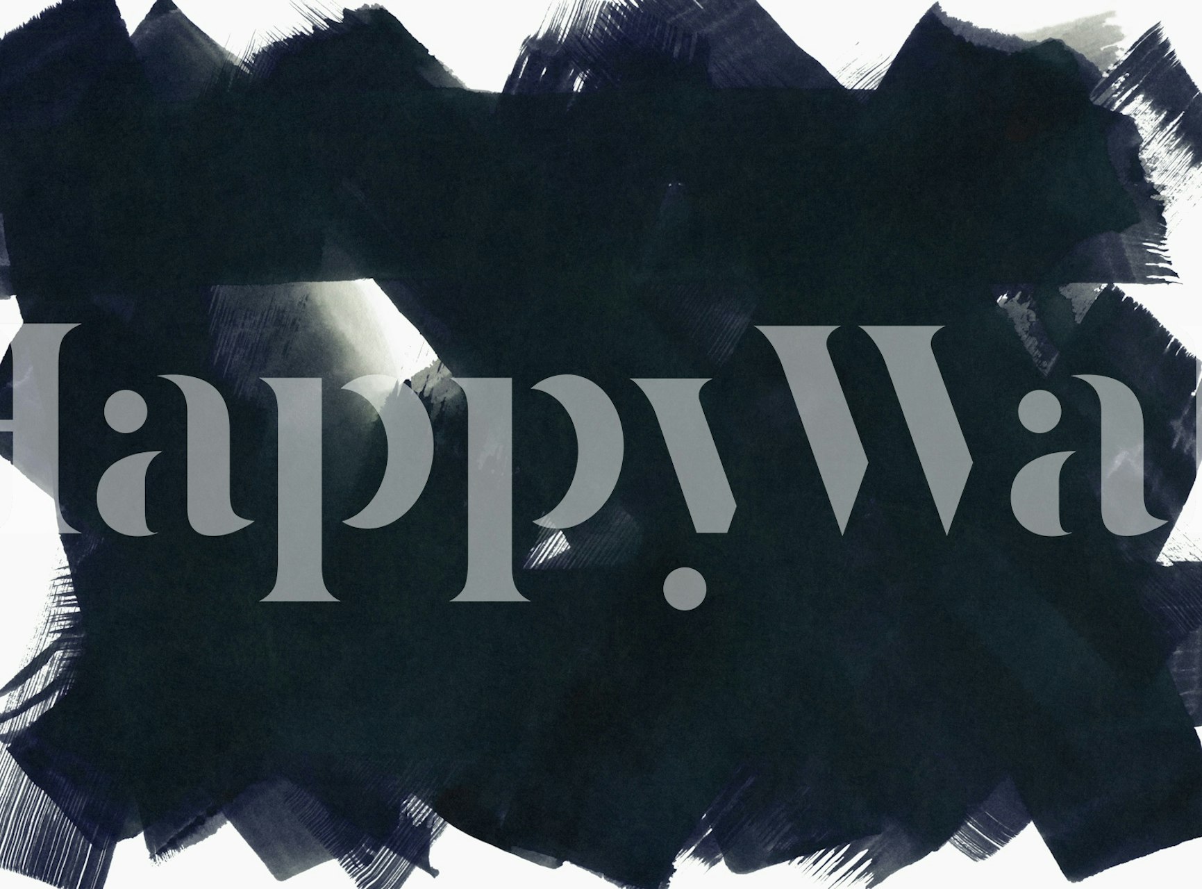 Modern black wallpaper design in a room