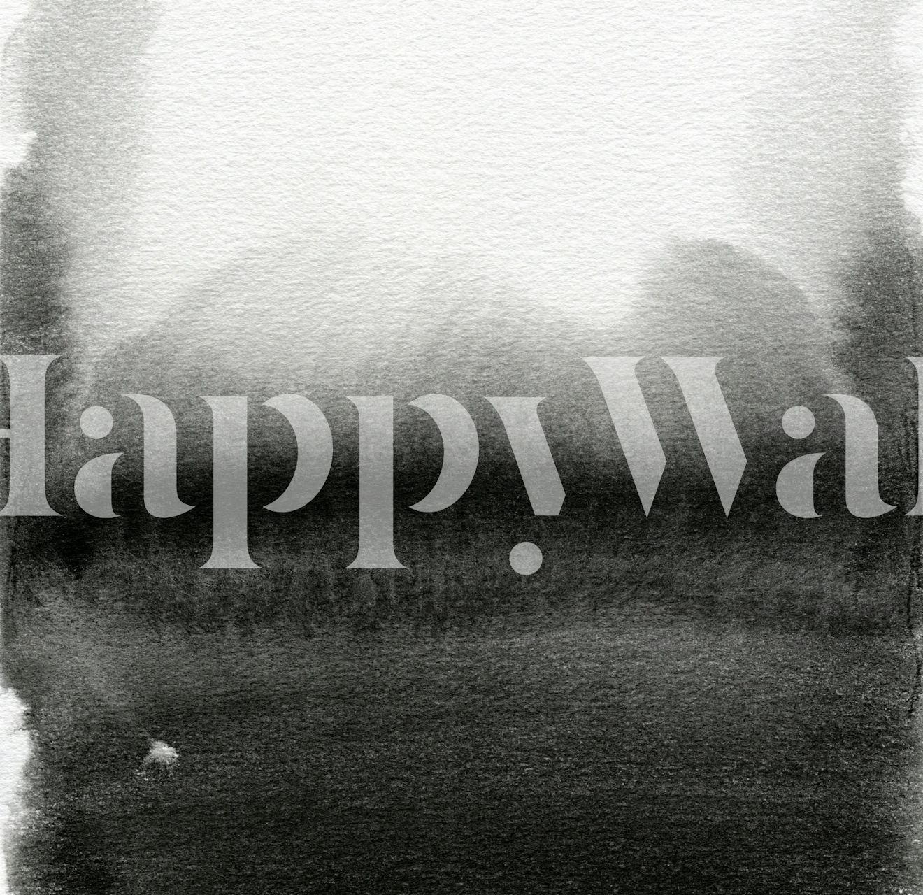 Black and white abstract brushstroke wallpaper