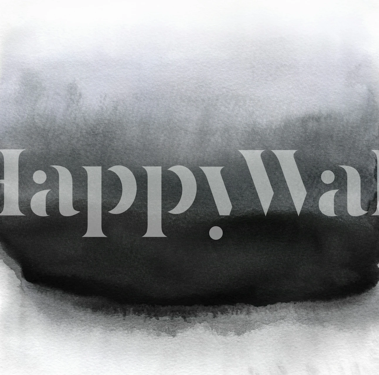 P Black wallpaper in a modern room setting