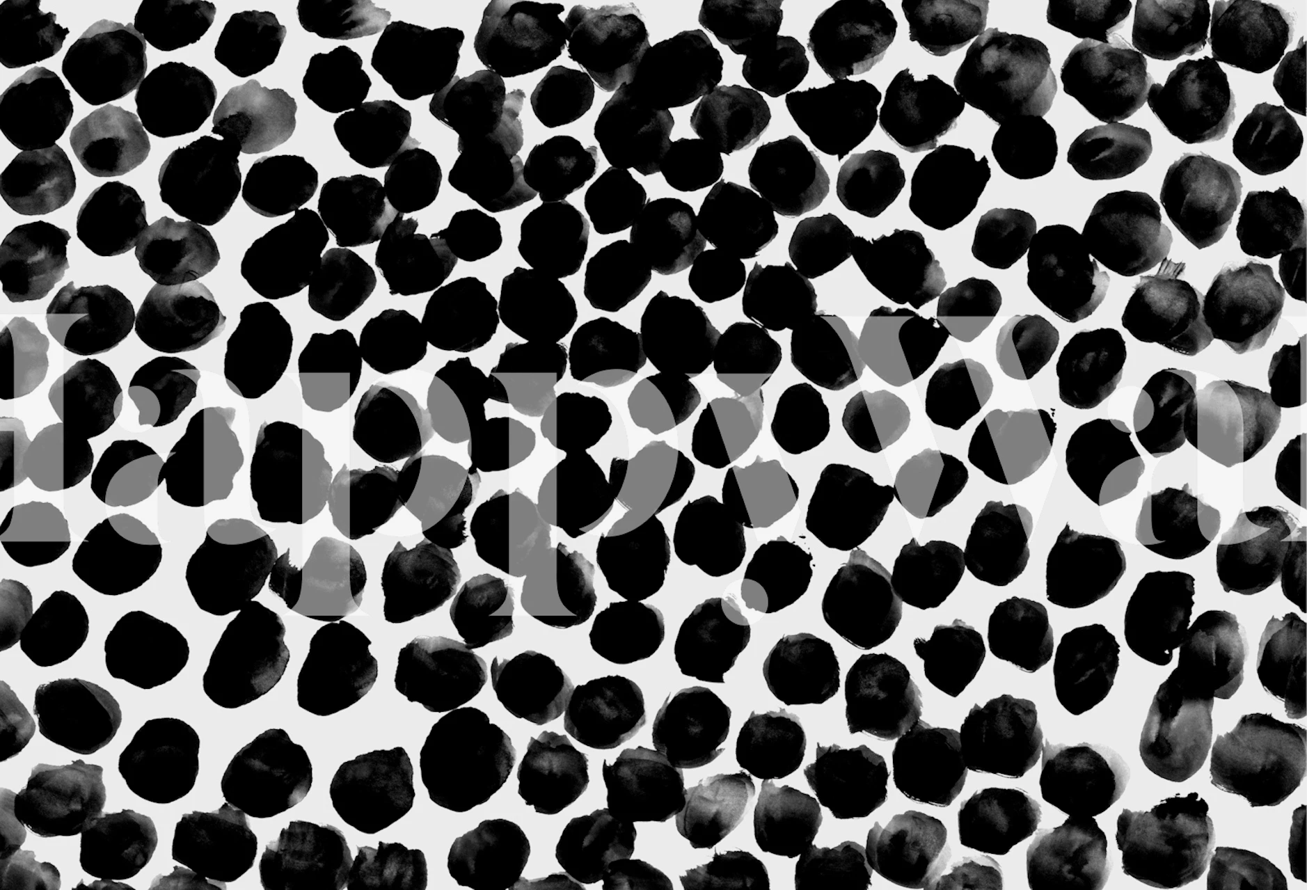 Vs09 black and white polka dot wallpaper