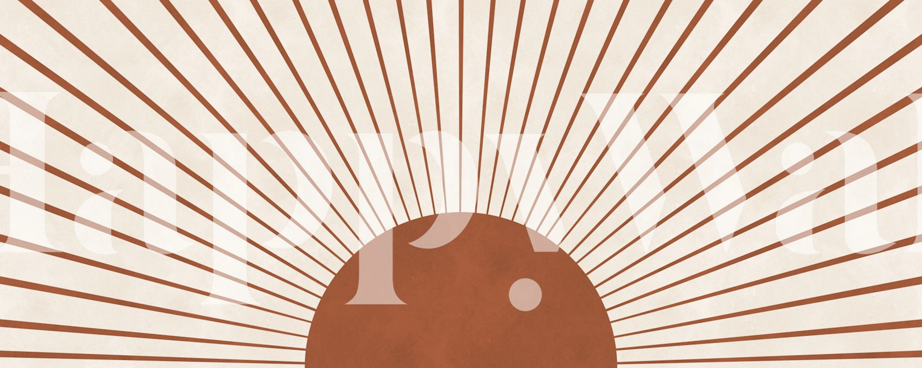 Tapeta Rising Sunburst u sobi