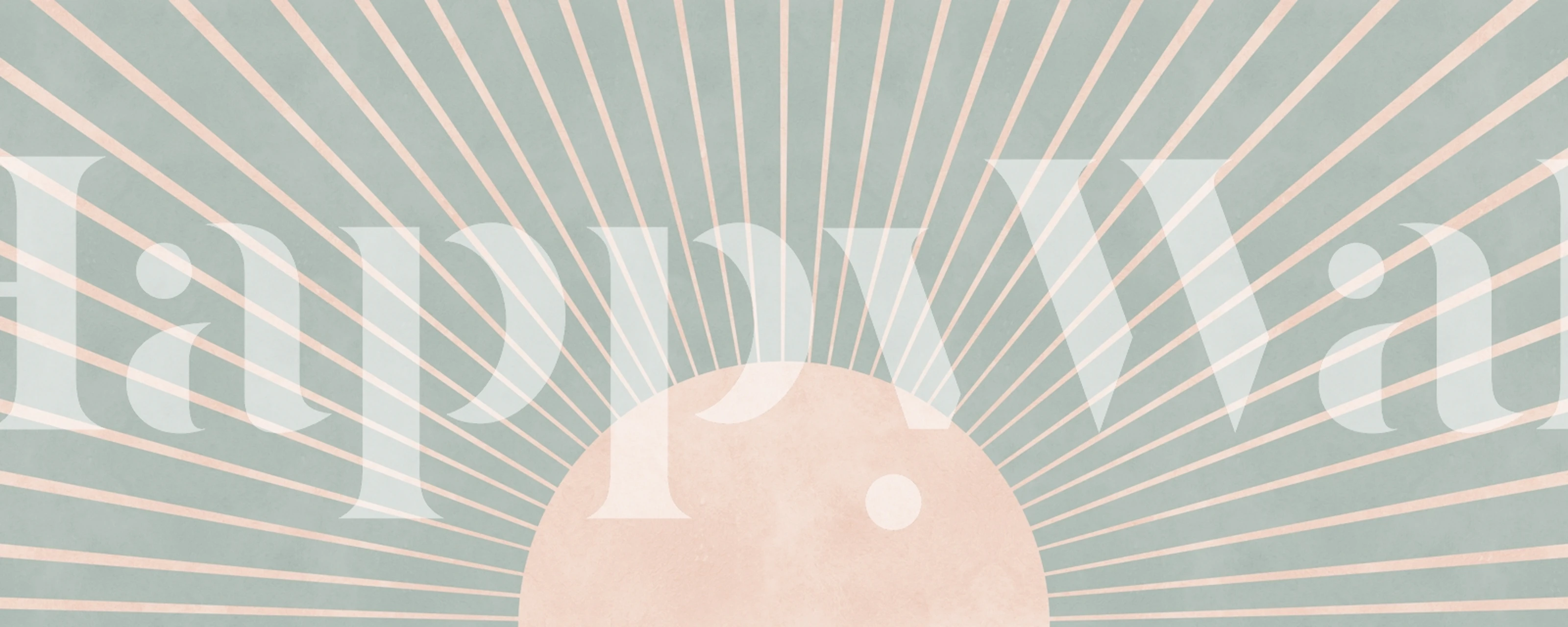 Pastel sunburst design with geometric rays in soft colors wallpaper
