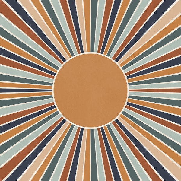 Vintage Radiant Circle